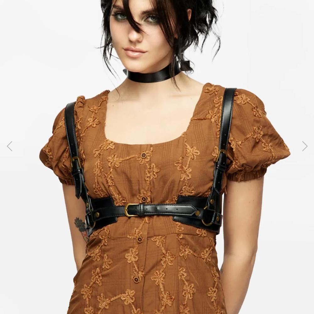 Maeve Western Brass Harness